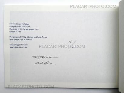 Philip J Brittan & Rosie Ritchie,Far too lovely to return (Signed) Philip J Brittan & Rosie Ritchie,Far too lovely to return (Signed)