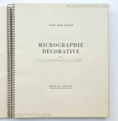 Laure Albin Guillot,MICROGRAPHIE DÉCORATIVE 