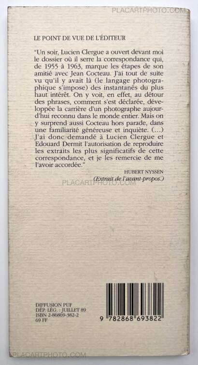 Lucien Clergue,CORRESPONDANCE JEAN COCTEAU LUCIEN CLERGUE (ASSOCIATION COPY) Lucien Clergue,CORRESPONDANCE JEAN COCTEAU LUCIEN CLERGUE (ASSOCIATION COPY)