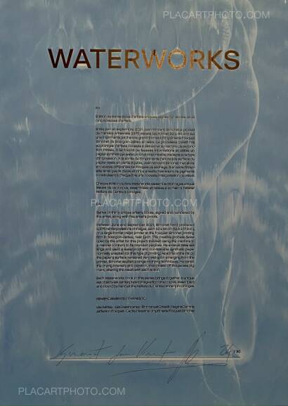 Jean-Vincent Simonet,WATERWORKS (EDT OF 30 SIGNED) Jean-Vincent Simonet,WATERWORKS (EDT OF 30 SIGNED)