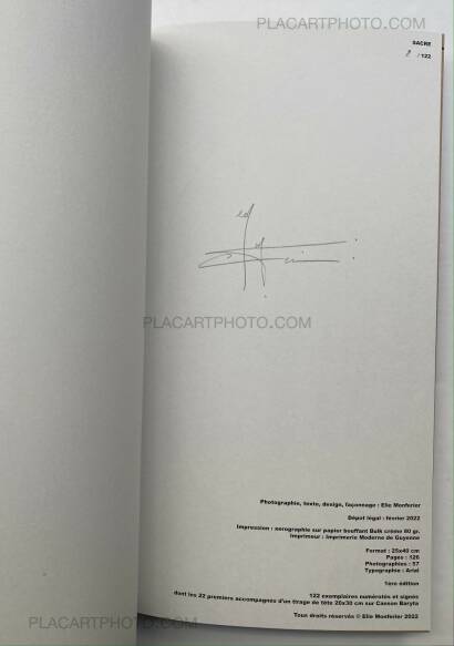 Elie Monferier ,SACRE (SPECIAL EDT OF 22 COPIES WITH PRINT) Elie Monferier ,SACRE (SPECIAL EDT OF 22 COPIES WITH PRINT)