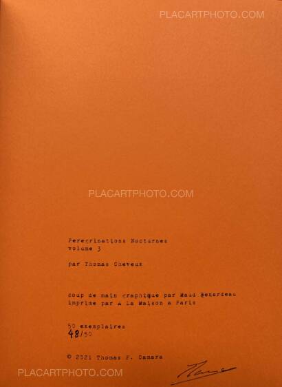 Thomas Cheveux,Pérégrinations Nocturnes vols 1, 2 & 3 (Signed edt of 50) Thomas Cheveux,Pérégrinations Nocturnes vols 1, 2 & 3 (Signed edt of 50)