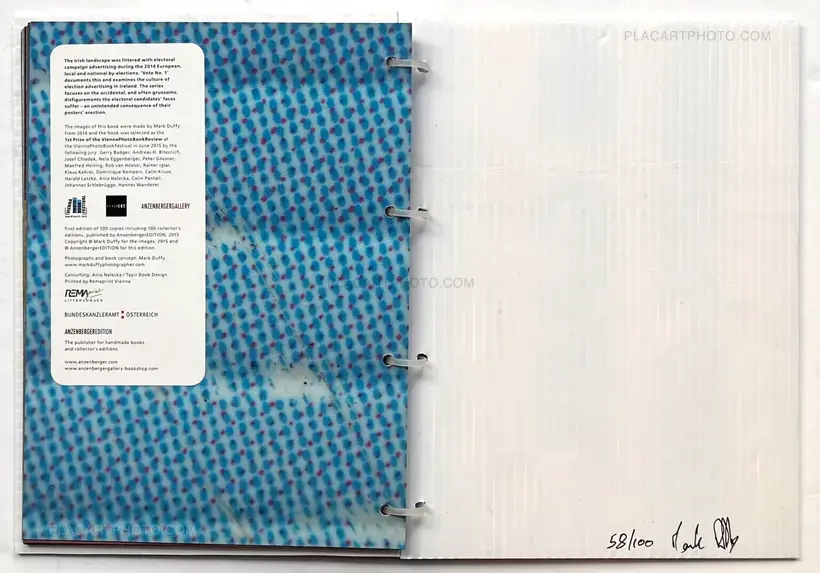 Mark Duffy – Vote No. 1 (Signed and numbered, special edt of 100)