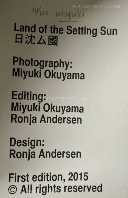 Miyuki Okuyama,Land of the Setting Sun (Numbered and signed, edt of 100) Miyuki Okuyama,Land of the Setting Sun (Numbered and signed, edt of 100)